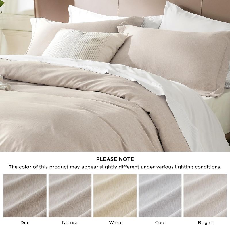 Photo 1 of Bedsure Queen Comforter Set Kids - Beige Queen Size Comforter, Soft Bedding for All Seasons, Cationic Dyed Bedding Set, 3 Pieces, 1 Comforter (90"x90") and 2 Pillow Shams (20"x26"+2")