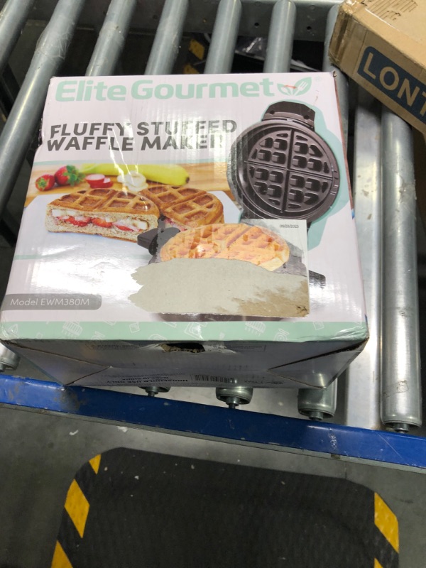 Photo 2 of Elite Gourmet EWM380M Nonstick Fluffy Stuffed Waffle Maker, 1.5-Inch Jumbo Thick Waffles, Hash Browns, Keto, Snacks, Sandwich, Eggs, Easy to Clean, Mint