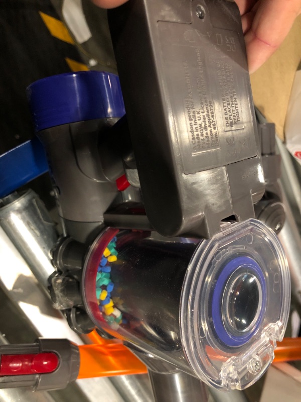 Photo 1 of Casdon 68702 Dyson Cordless Vacuum Interactive Toy for Children Aged 3+, Purple and Orange
