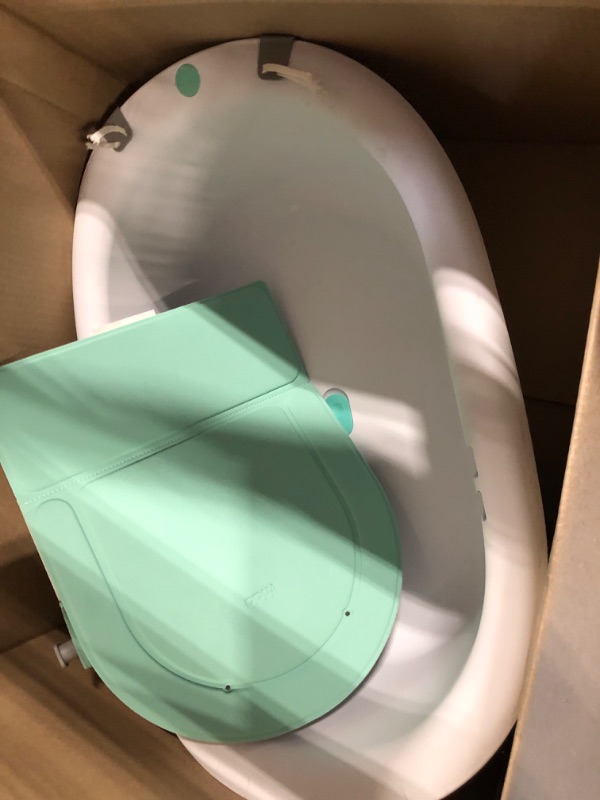 Photo 3 of 4-in-1 Grow-with-Me Bath Tub by Frida Baby Transforms Infant Bathtub to Toddler Bath Seat with Backrest for Assisted Sitting in Tub