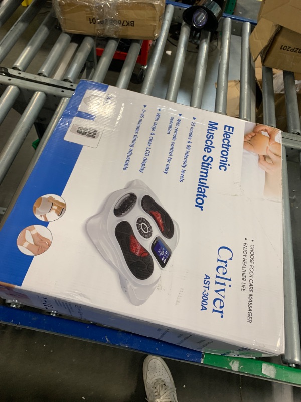 Photo 2 of Creliver Foot Circulation Plus EMS & TENS Foot Nerve Muscle Massager, Electric Foot Stimulator Improves Circulation, Feet Legs Circulation Machine Relieves Body Pains, Neuropathy (FSA or HSA Eligible)