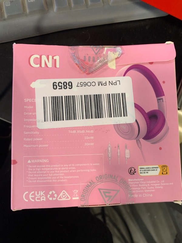 Photo 1 of DOQAUS Wired Headphones for Kids, Kids Headphones with Microphone & Volume Limiter & Shareport, Gift for Children/Girls/Boys/Teens, 3.5mm Jack for Cellphones/Computer/Kindle/Tablet/School/Travel(Pink)

