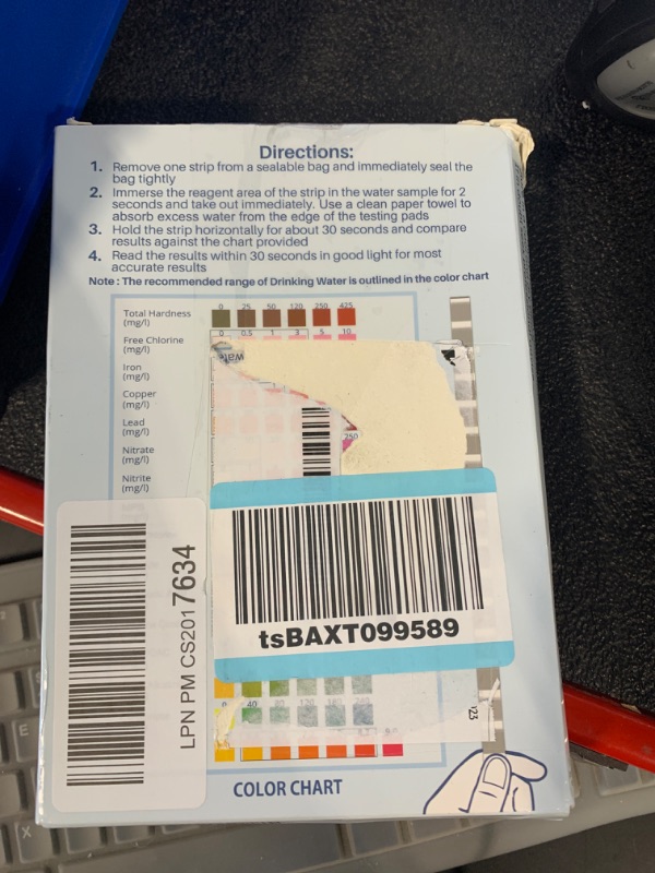 Photo 2 of 16 in 1 Drinking Water Test Kit |High Sensitivity Test Strips detect pH, Hardness, Chlorine, Lead, Iron, Copper, Nitrate, Nitrite | Home Water Purity Test Strips for Aquarium, Pool, Well & Tap Water