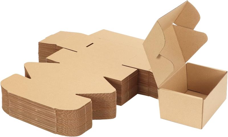 Photo 1 of   5.5x4x3 Inches Shipping Boxes Pack of 50, Small Corrugated Cardboard Box for Mailing Packing Literature Mailer 6x4x3 50Pack