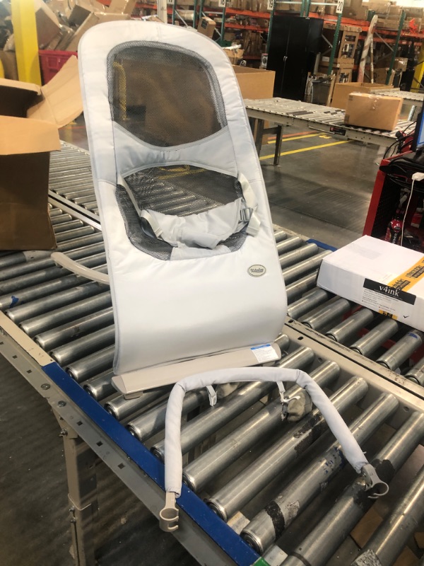 Photo 1 of Baby Bouncer, Portable Bouncer for Infants, Baby Bouncer with 3-Point Harness Seat & Infant to Toddler Rocker Easy to Fold for Babies 0-6 Months(Light Grey)
