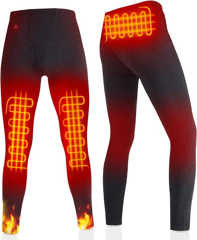 Photo 1 of AnPond Electric Heated Pants for Mens with10000mAh Battery Pack;Winter Men's Thermal Plus Heated Underwear;3-Level Adjustment?XXL?