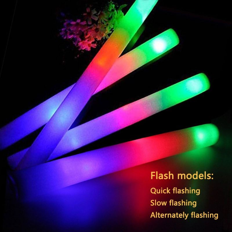 Photo 1 of Giant Glow Sticks Party Pack - Christmas New Years Eve Party Supplies 20 Pcs LED Foam Glow Sticks Bulk with 3 Modes Flashing, Glow Batons Glow in the Dark Party Supplies for Birthday, Wedding, Rave, Concert, Camping and Festival  20Pack