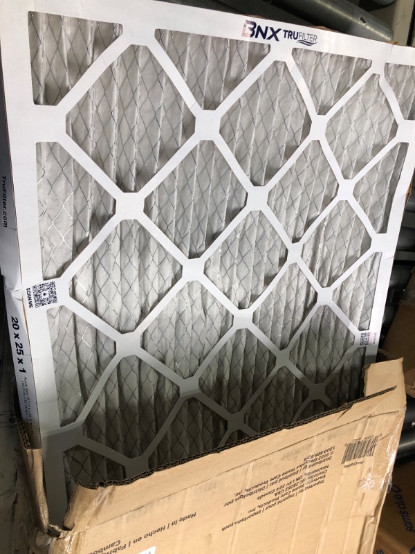 Photo 3 of 
Filterbuy 20x25x1 Air Filter MERV 8 Dust Defense (4-Pack), Pleated HVAC AC Furnace Air Filters Replacement (Actual Size: 19.50 x 24.50 x 0.75 Inches)