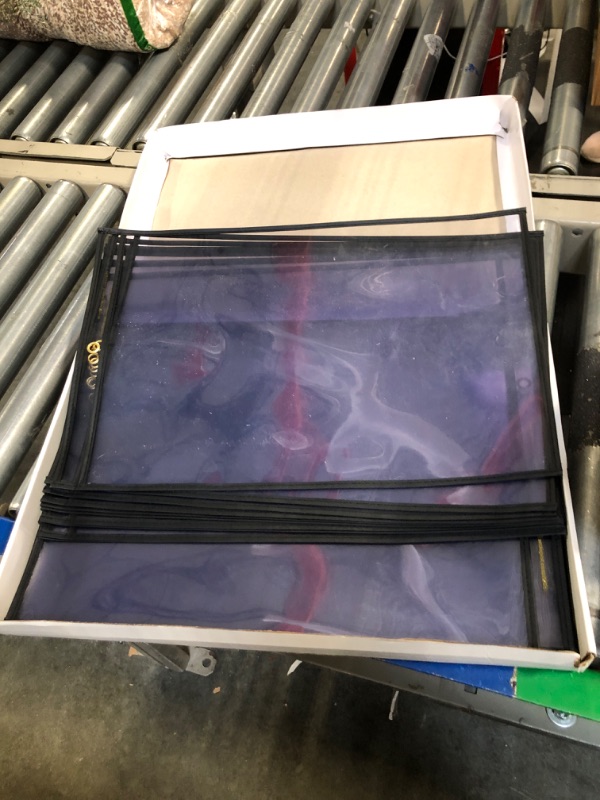 Photo 1 of Stitched Shop Ticket Holders, 11 x 17 Inch, 25 Pack, Clear Front and Back
