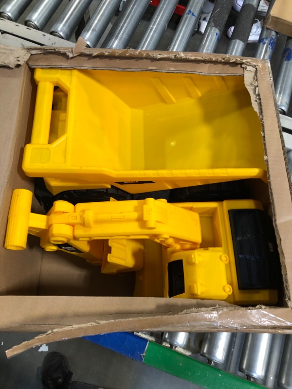 Photo 3 of Cat Construction Tough Rigs 15 Dump Truck & Excavator Toys 2 Pack, Yellow 15" DUMP TRUCK & EXCAVATOR 2 PACK