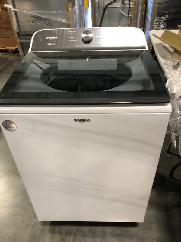 Photo 1 of Whirlpool 5.2-cu ft High Efficiency Impeller and Agitator Top-Load Washer (White) ENERGY STAR