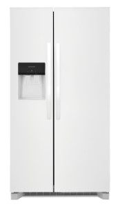 Photo 1 of Frigidaire 25.6-cu ft Side-by-Side Refrigerator with Ice Maker (White) ENERGY STAR