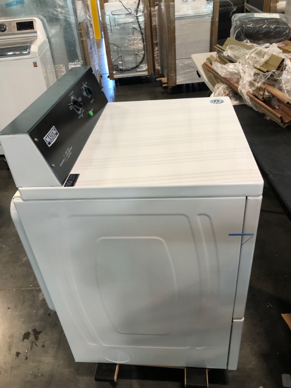 Photo 5 of Maytag Commercial Grade 7.4-cu ft Electric Dryer (White)