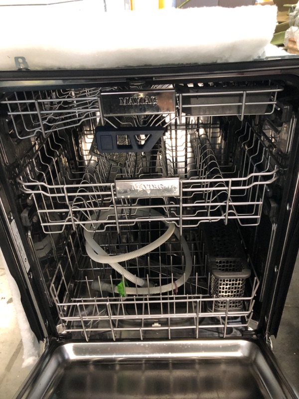Photo 6 of Maytag Top Control 24-in Built-In Dishwasher With Third Rack (Fingerprint Resistant Stainless Steel), 44-dBA