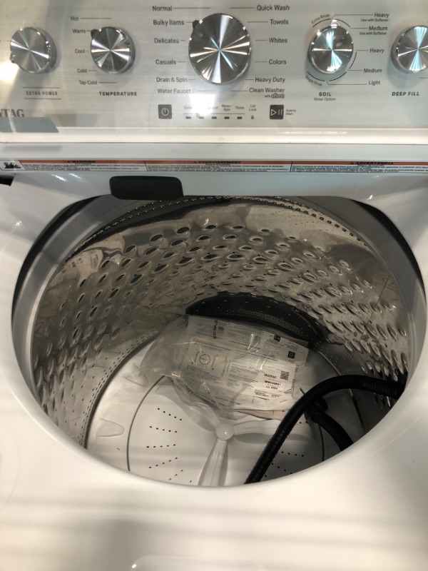 Photo 6 of Maytag 4.8-cu ft High Efficiency Impeller Top-Load Washer (White)