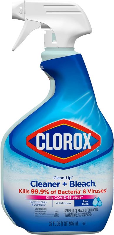 Photo 1 of 9Pack Clorox Clean-Up All Purpose Cleaner with Bleach, Spray Bottle, Rain Clean, 32 Fluid Ounces (Package May Vary