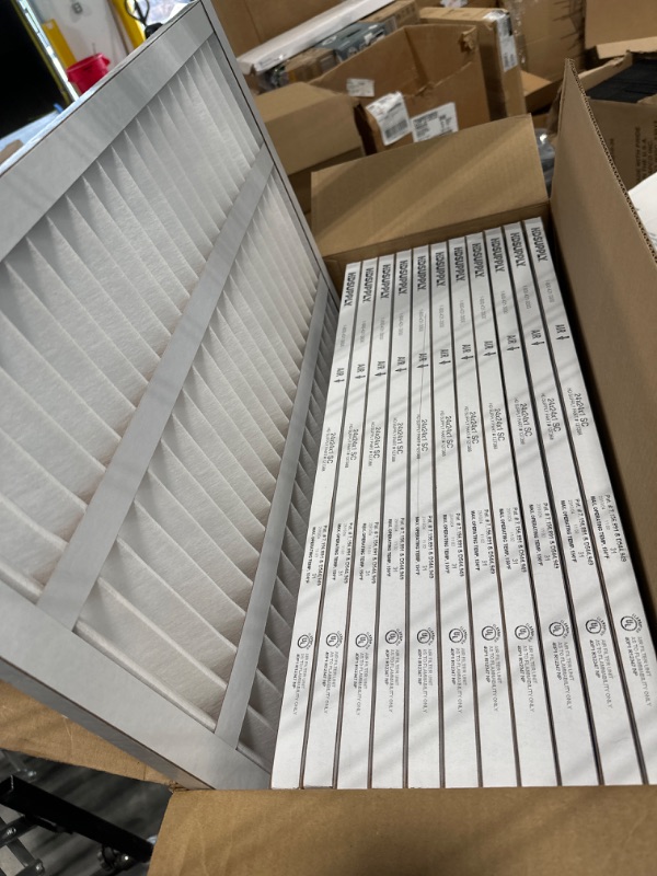 Photo 3 of 24x24x1 Pleated Air Filter Merv 13 Leed Compliant Box Of 12