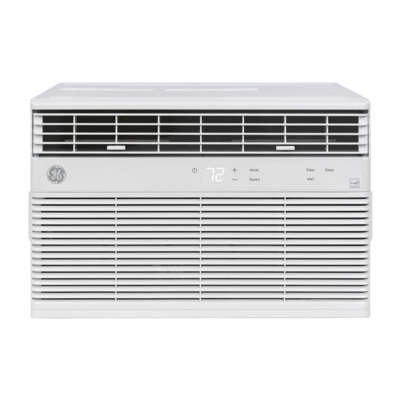 Photo 1 of GE 10,000 BTU 115-Volt Smart Window Air Conditioner with WiFi and Remote in White, ENERGY STAR
