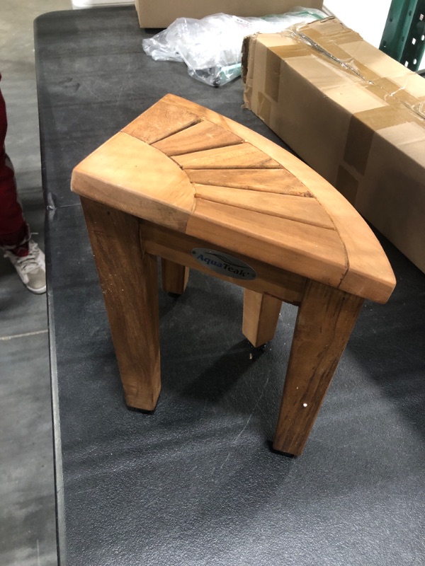 Photo 1 of 13" Kai™ Angled Corner OptiAREA™ Teak Shaving & Washing Foot Rest