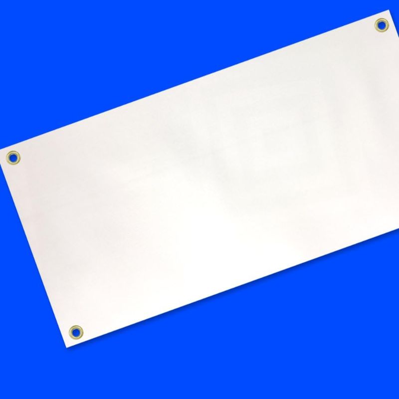 Photo 1 of 4LESS CO 2X10 FEET WHITE SIGN WITH GROMMETS