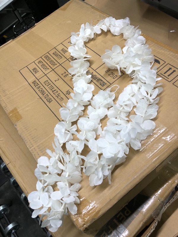 Photo 3 of  Artificial Wisteria Vine Flower White, Artificial Silk Wisteria