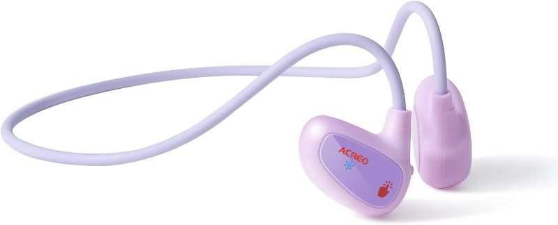 Photo 1 of ACREO Kids Headphones, Open Ear Headphones with MIC, OpenBuds Kids, Ultra-Light, Portable and Safer for Children, Best Wireless Kids Headphones for iPad, Tablet or Computers (Lovely Pink)