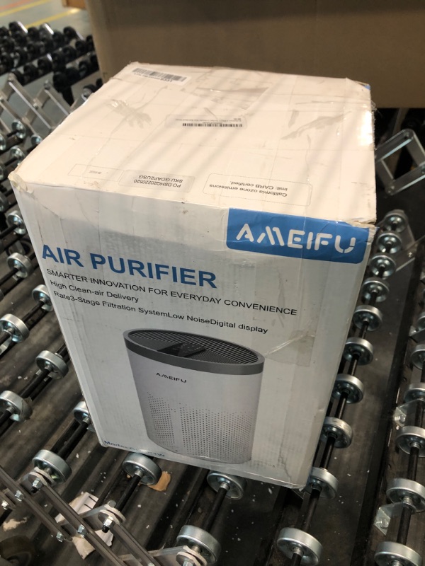 Photo 2 of Air Purifiers, AMEIFU Upgrade Large Size Air Purifiers for Home Large Room Bedroom up to 1350sq with Aromatherapy and Timing settings, H13 HEPA Air Purifier for Wildfire, Smoke,Pollen and Dander Grey