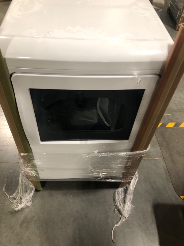 Photo 8 of GE Profile 7.4-cu ft Smart Electric Dryer (White) ENERGY STAR