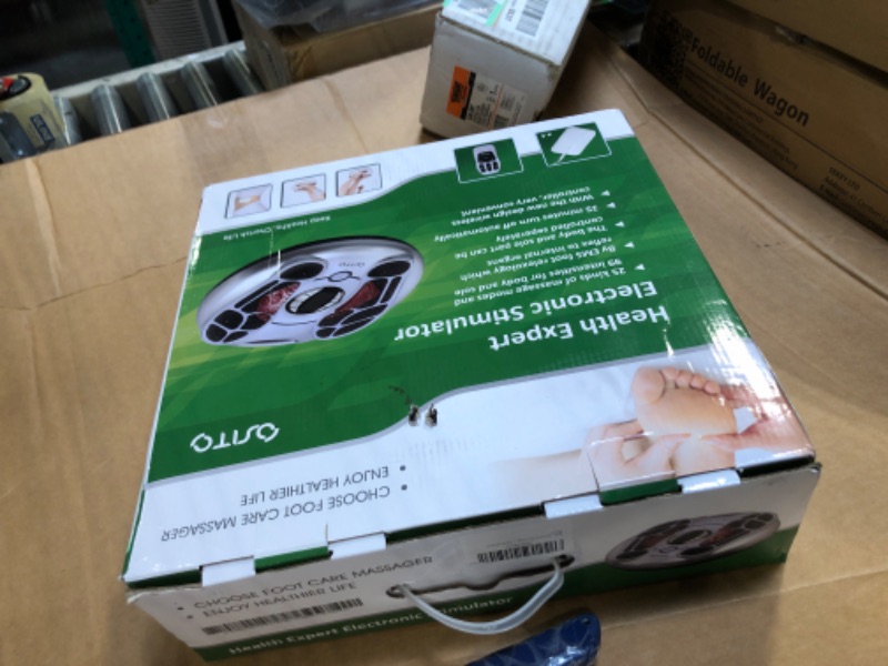 Photo 1 of Auxoliev Foot Circulation Stimulator, Electric Foot Massager with EMS TENS (FSA HSA Eligible), Feet Leg Massage Machine for Neurological Diseases, Pain Relief and Plantar Fasciitis