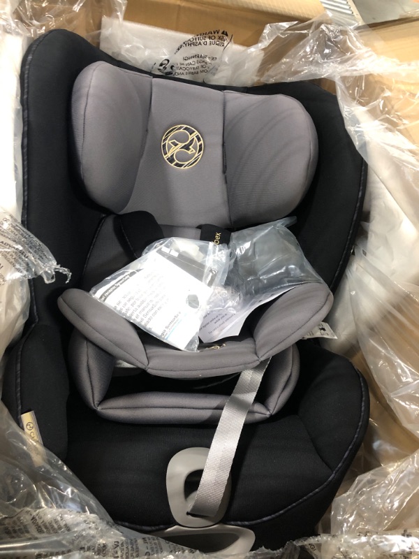 Photo 3 of CYBEX Sirona S with SensorSafe, Convertible Car Seat, 360° Rotating Seat, Rear-Facing or Forward-Facing Car Seat, Easy Installation, SensorSafe Chest Clip, Instant Safety Alerts, Premium Black Car Seat Pepper Black