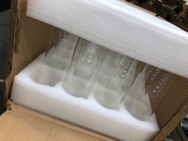 Photo 2 of 24 Pcs Glass Cylinder Vases for Centerpieces Bulk Floating Candle Holders Glass Table Vases for Wedding Home Formal Dinners Decorations (8 x 3.35 Inch)