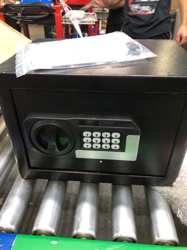 Photo 1 of 0.8 Cub Home Safe Box Fireproof Waterproof, Personal Fire Safe with Removable Shelf, Digital Keypad Key, Small Security Safe and Caja Fuerte Para Dinero for Firearm Money Medicines Valuables 0.8Cub