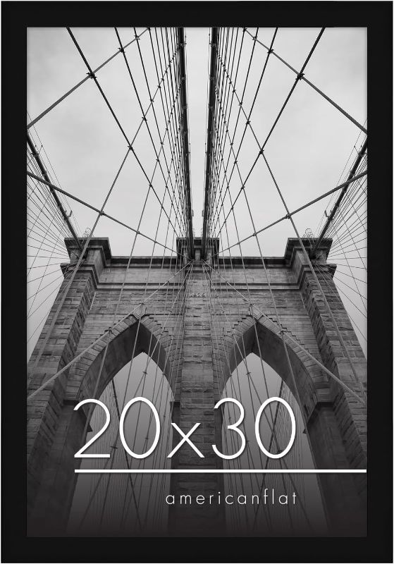 Photo 1 of 20x30 inch Black Poster Frame, 2Pack, Black