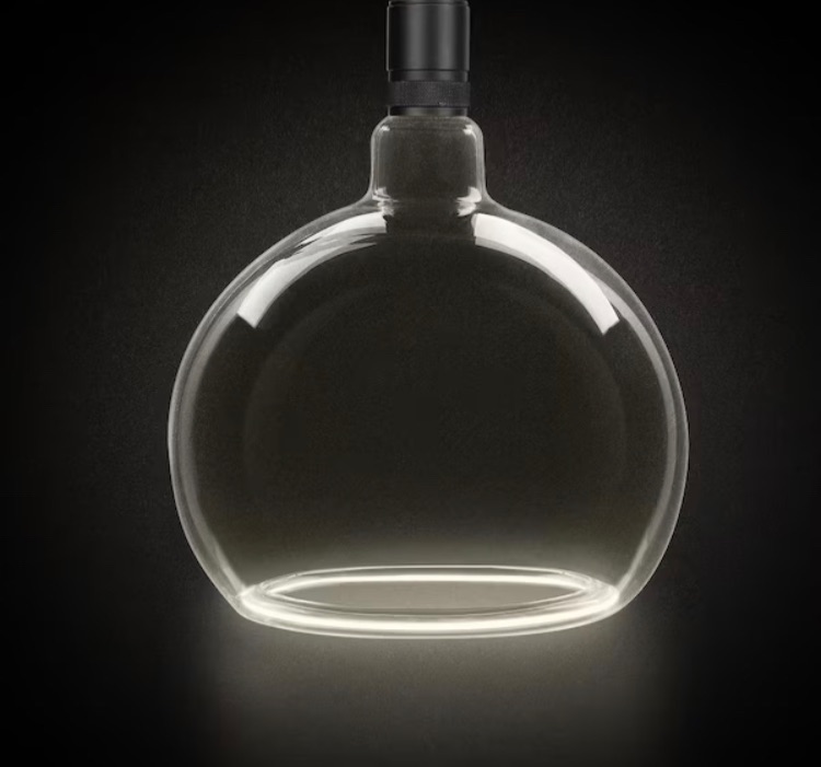 Photo 1 of 60-Watt Equivalent Round Dimmable Oversized Clear Glass E26 Medium Base LED Light Bulb, Soft White 2700K
