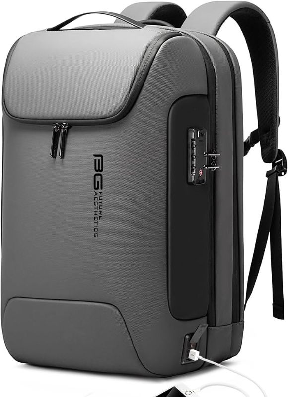 Photo 1 of BANGE Anti Theft Backpack With TSA Lock,Waterproof Backpacks With YKK Zipper, High Tech Business Backpack For Men And Women, Laptop Backpack Fits For 17.3...
