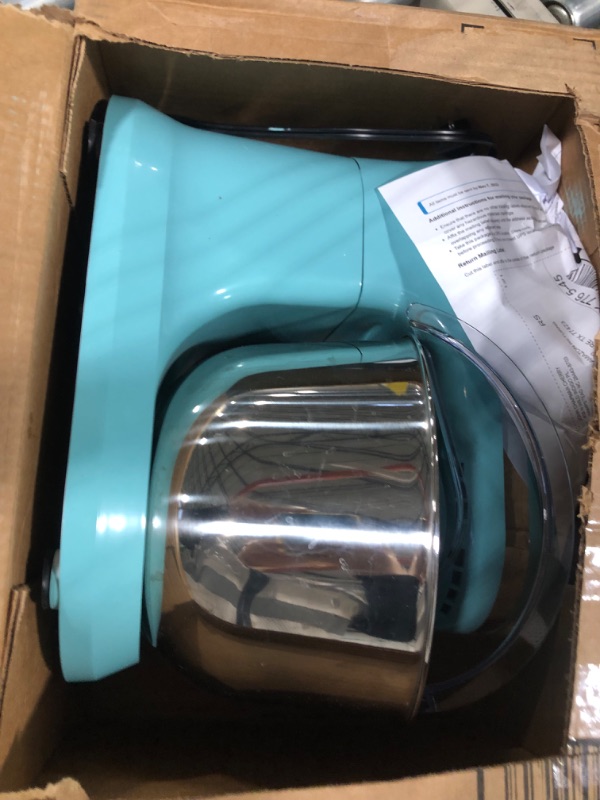 Photo 2 of FRIGIDAIRE ESTM020-BLUE 4.5L Retro Stand Mixer (Blue), 4.75 quart 4.75 quart Blue