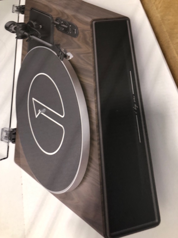 Photo 4 of 1 by ONE High Fidelity Belt Drive Turntable with Built-in Speakers, Vinyl Record Player with Magnetic Cartridge, Bluetooth Playback and Aux-in Functionality, Auto Off