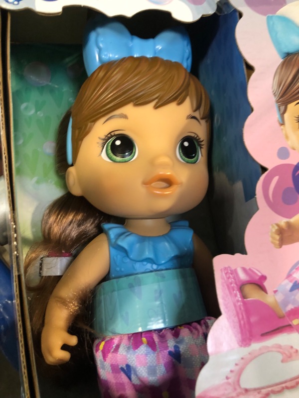 Photo 1 of Baby Alive Sudsy Styling Doll, Brown Hair, Includes 12-Inch, Salon Chair, Toys for 3 Year Old Girls and Boys and Up