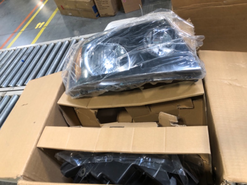 Photo 1 of Cxdar Headlights for 2004-2008 Ford F150, Headlight Assembly for 04-08 F-150, 2006-2008 Lincoln Mark LT Headlamp Replacement, Chrome Housing Amber Reflector, 2PCS