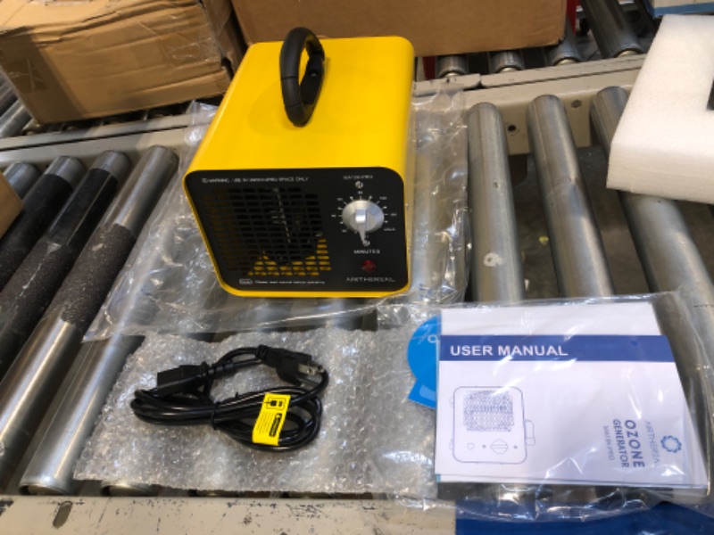 Photo 1 of Airthereal MA10K-PRO Ozone Generator 10000 mg/h High Capacity O3 Machine, Home Ionizer Odor Remover, Yellow