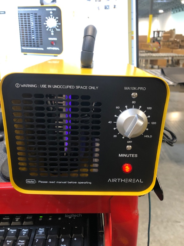 Photo 1 of Airthereal MA10K-PRO Ozone Generator 10000 mg/h High Capacity O3 Machine, Home Ionizer Odor Remover, Yellow