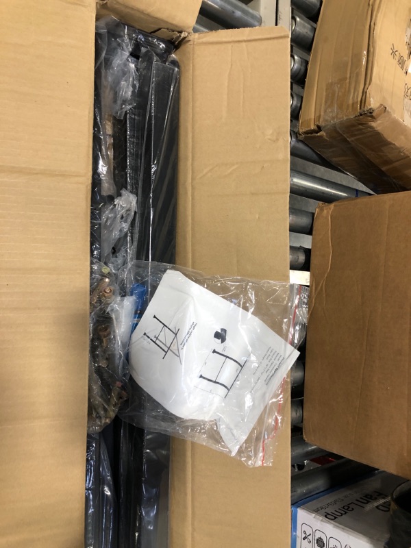 Photo 1 of Mychoiii Outdoor Stair Railing,Handrails for Outdoor Steps?3-Step Stair Outdoor Handrail Fits 1 to 3 Steps,Black Wrought Iron Handrail Kit for Concrete Steps, Porch Steps