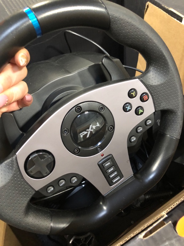 Photo 2 of PXN V9 Gaming Racing Wheel with Pedals and Shifter, Steering Wheel for PC, Xbox One, Xbox Series X/S, PS4, PS3 and Nintendo Switch