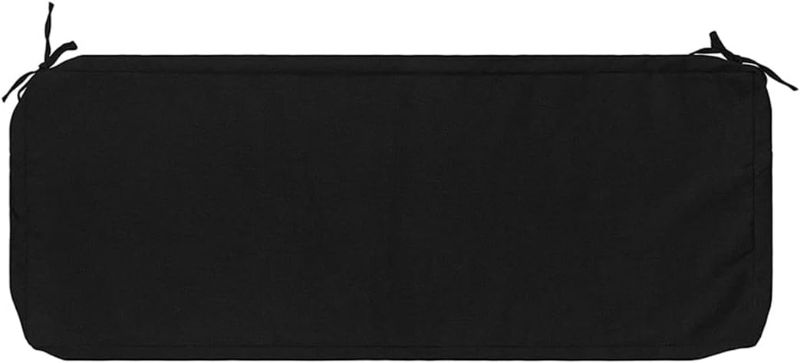 Photo 1 of Water-Resistant Outdoor Bench/Settee Cushion Slip Cover,Patio Furniture Cushion Covers,Garden Long Chair Cover ONLY-42x18x3 INCH (Black)