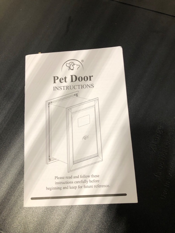 Photo 1 of ALUMANI Dog Door for Wall, Large Dog Door with Aluminum Frame,Telescoping Tunnel, Magnetic Flap Design and Two Sliding Lock Panels, Easy to Install for Interior and Exterior Walls, Large,Black