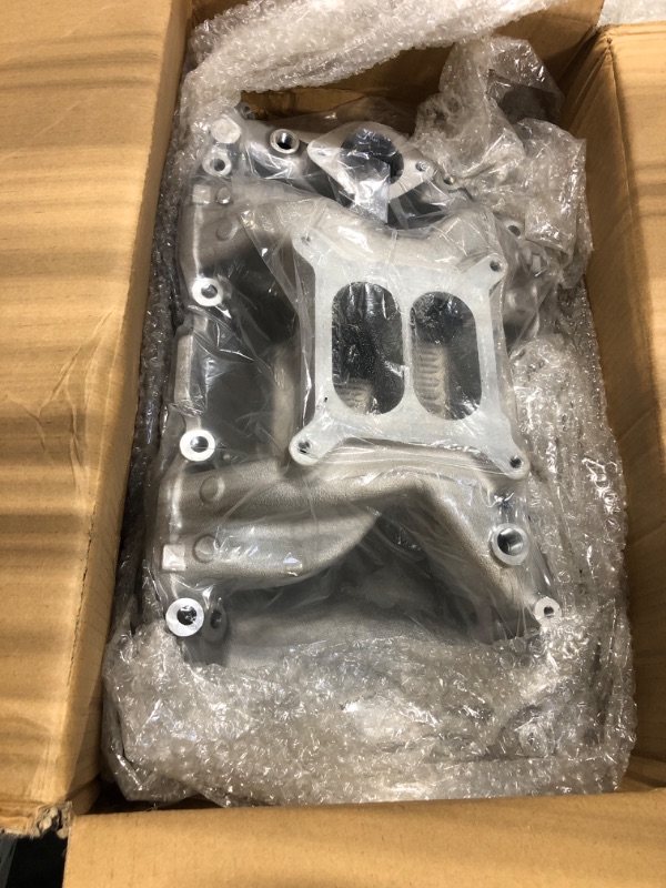 Photo 1 of Flynsu LA 318 340 360 Intake Manifold Dual Plane Small Block Replacement for Chrysler LA Dodge Magnum Ram Jeep Engine 5.2/5.9L V8 55026 85026 DM-3812