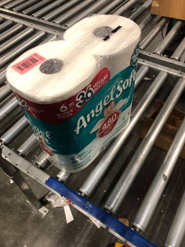 Photo 1 of Angel Soft Super Mega Toilet Paper, 6 Super Mega Rolls