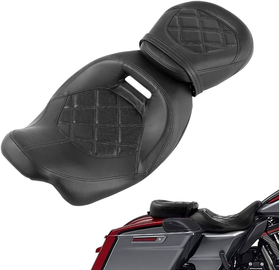 Photo 1 of 4.4 4.4 out of 5 stars 208 Reviews
Low-Profile Driver Passenger Seat Pillion Set For Harley Touring Road King FLHR Street Glide FLHX 2009-Later; Road Glide FLTRX CVO Street Glide FLHXSE 2015-2022; Electra Glide Ultra Classic