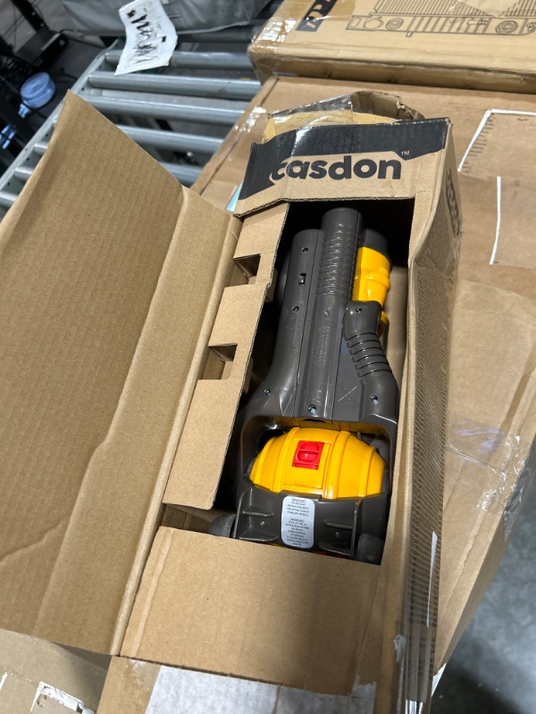 Photo 3 of Casdon Dyson Ball | Miniature Dyson Ball Replica For Children Aged 3+ | Features Working Suction To Add Excitement To Playtime Grey/Yellow