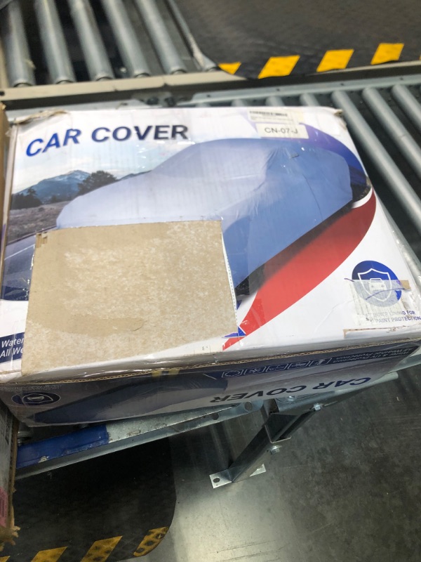 Photo 2 of iCarCover 100-Layer Premium Car Cover Waterproof All-Weather Rain Snow UV Sun Hail Protector for Automobiles, Automotive Accessories Full Exterior Indoor Outdoor Cover, Fit for Sedan (180-189 inch) C5. Medium Size Cars Length 180" - 189" 1-Tone - Solid Gr